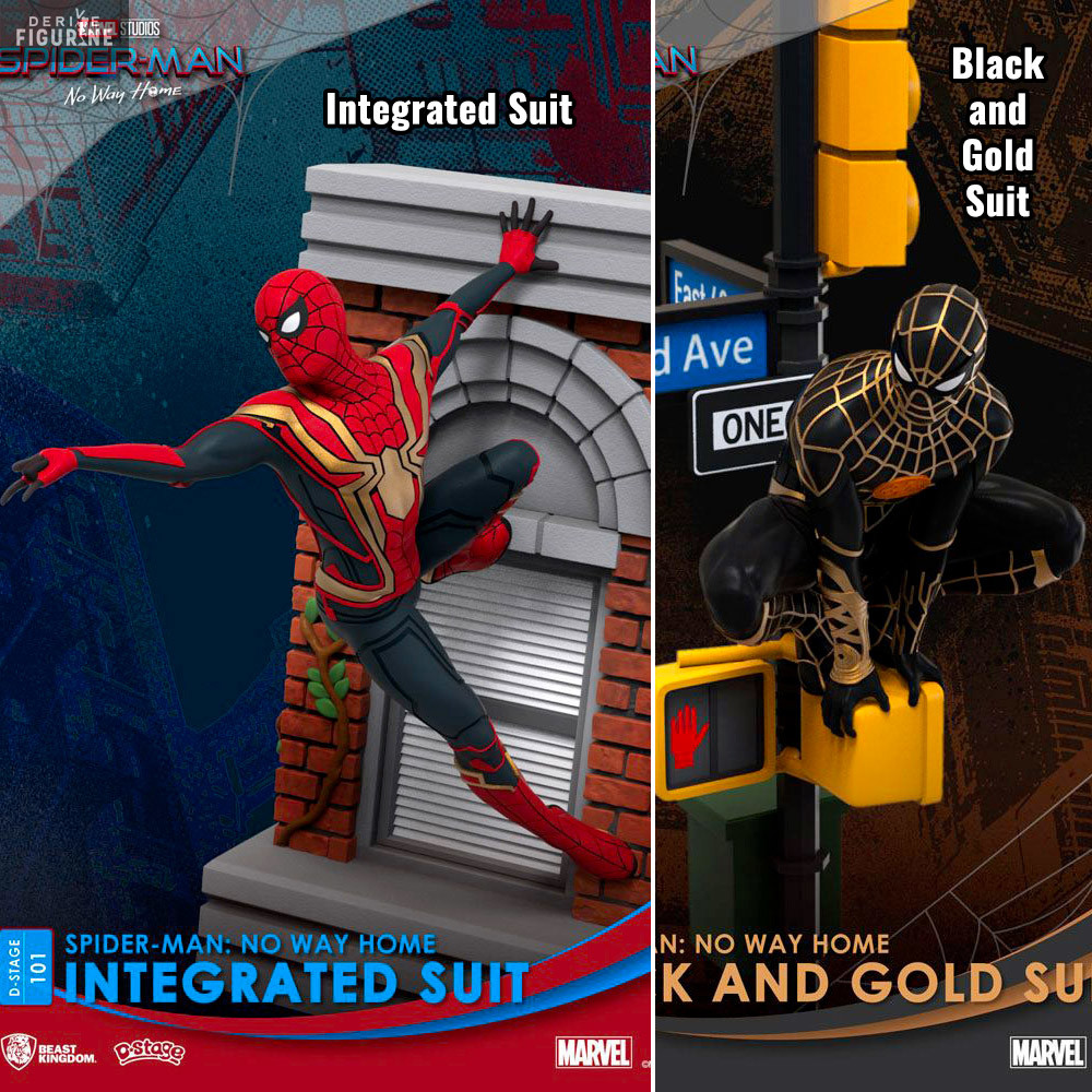 Figure Spider-Man Integrated Suit or Black and Gold Suit, D-Stage - Marvel  Spider-Man: No Way Home - Beast Kingdom