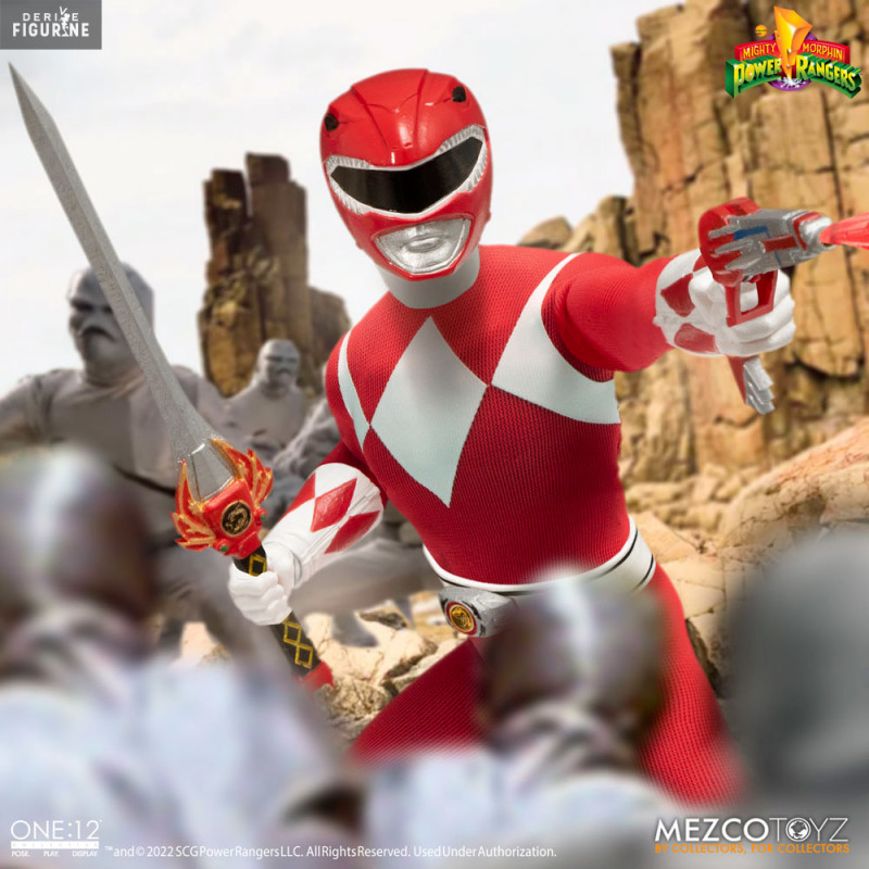 Pack 5 figurines Deluxe Steel Box Set, One:12 - Mighty Morphin