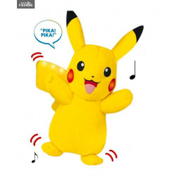 Peluche Pikachu sonore et lumineux, Power Action - Pokémon - Jazwares