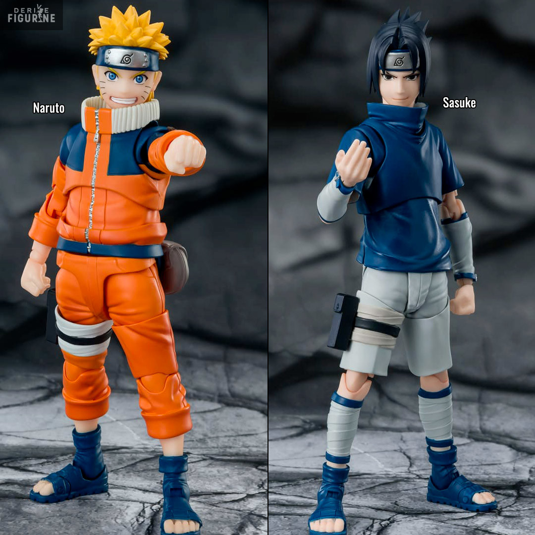 Naruto - Figurine Naruto Uzumaki Unpredictable ou Sasuke Uchiwa Prodigy,  Ninja S.H. Figuarts