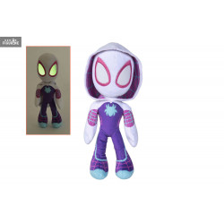 Plush Spider-Man, Miles Morales or Ghost Spider, Glow In The Dark Eyes -  Marvel - Simba