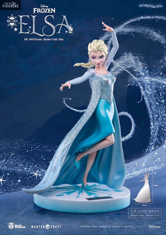Figurine Elsa, Master Craft - Disney, La Reine des Neiges - Beast Kingdom