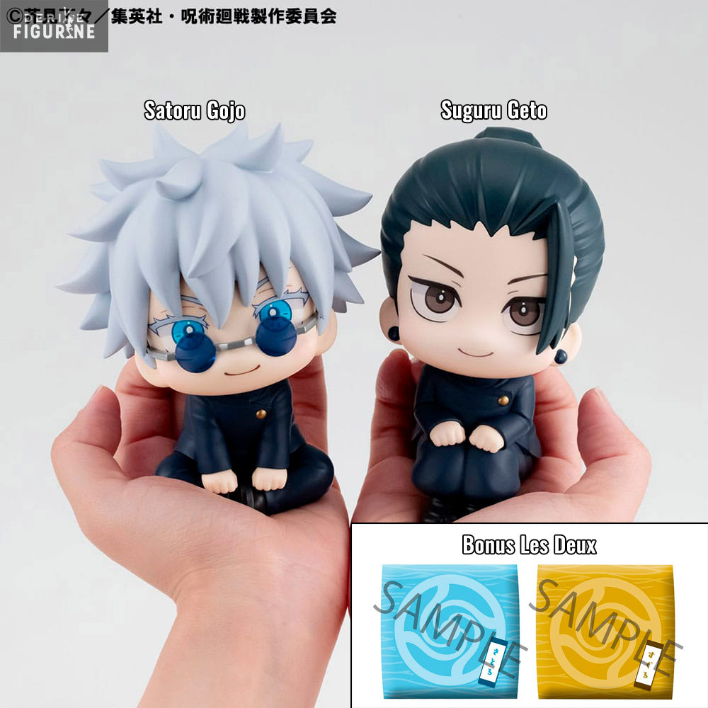 Pack Gojo Satoru & Suguru Geto Kosen figures, With Gift Look Up