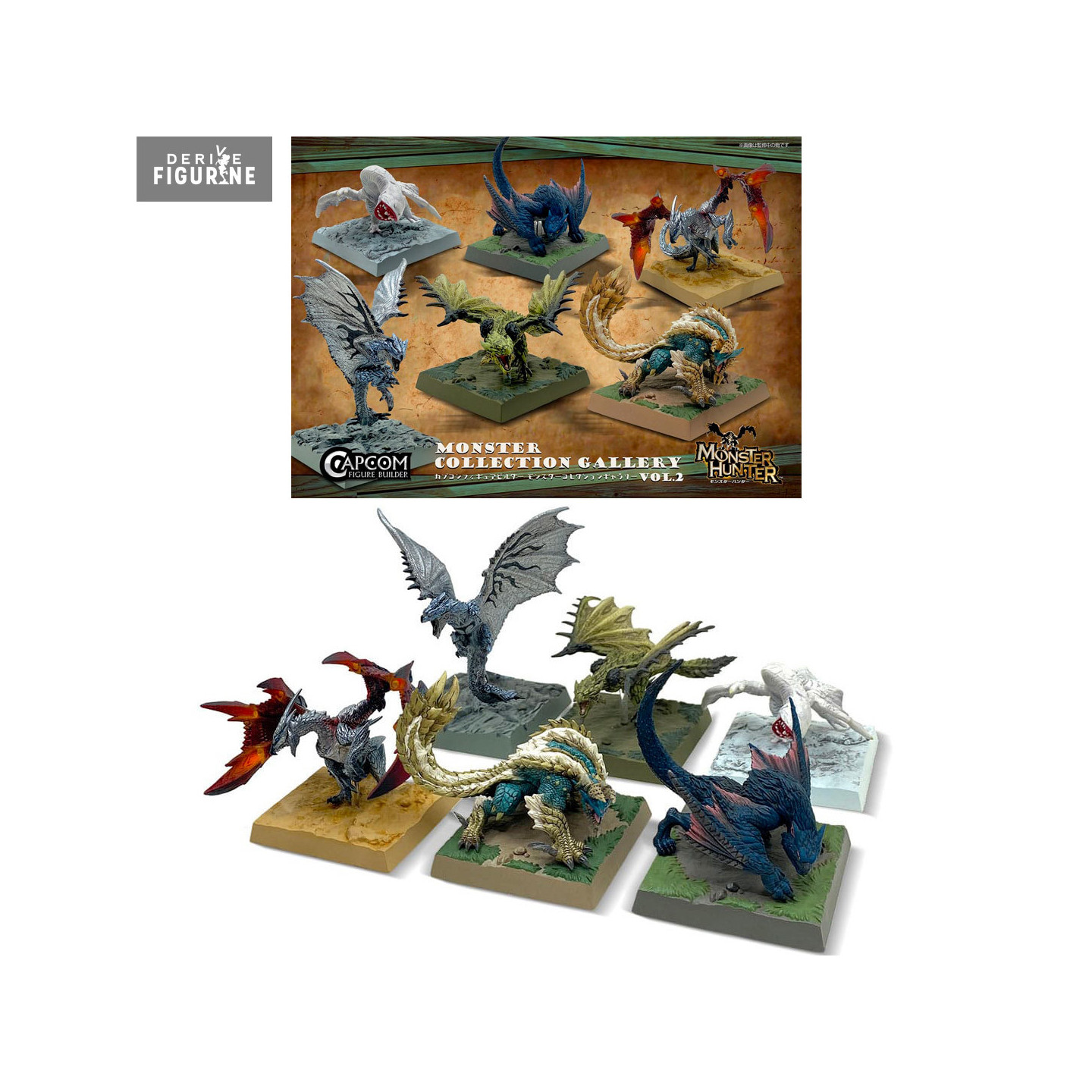 CAPCOM モンスターコレクションギャラリーVol.1 & Vol.2セット Capcom Figure Builder Monster Hunter Monster Collection