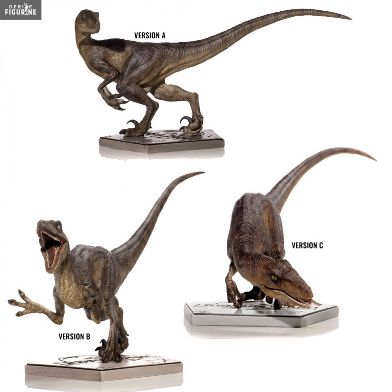 Figurine Velociraptor disponible en trois versions - Jurassic Park - Iron  Studios