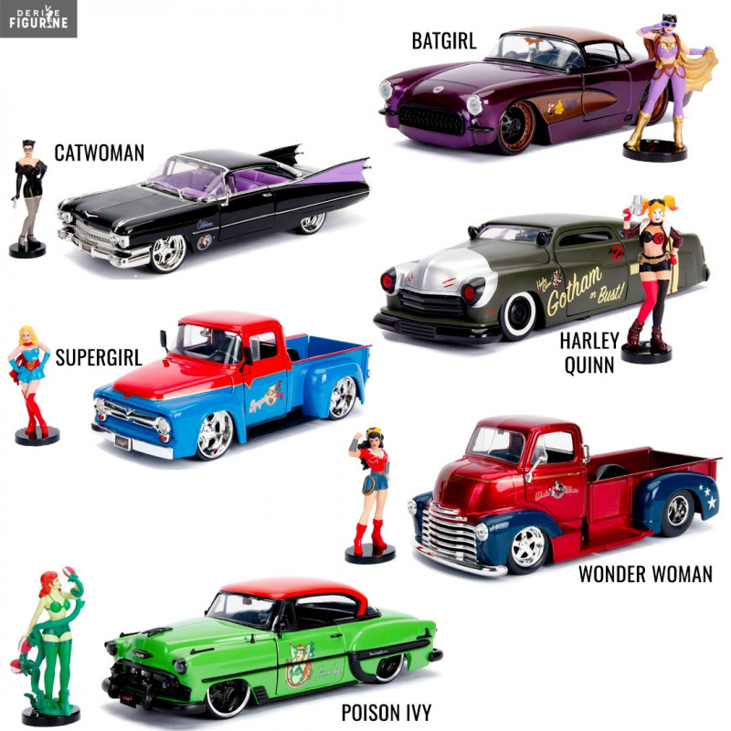 Pack vehicle Bombshells figure of your choice, Hollywood Rides