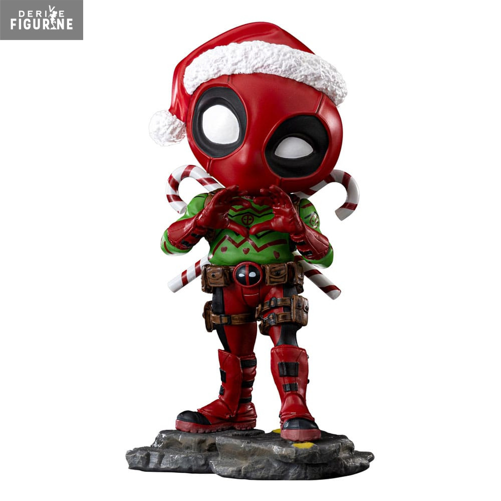 Figurine Deadpool Christmas, Mini Co - Marvel, X-Men - Iron Studios