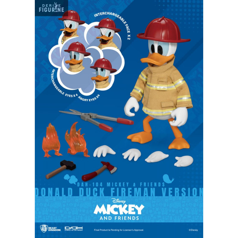 Donald Duck figure Fireman, Dynamic Action Heroes - Disney