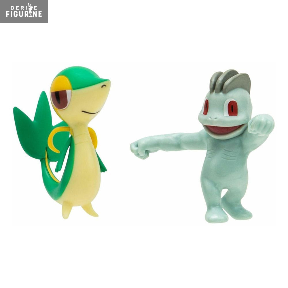 Pack figures Machop, Snivy, Battle Figure Pokemon Jazwares - Main Image