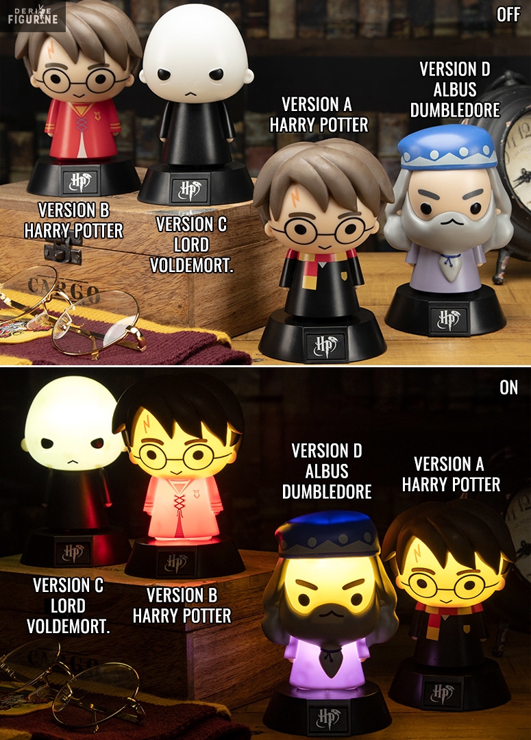 Harry (two colors), Voldemort or Dumbledore night light of your choice - Harry  Potter - Paladone