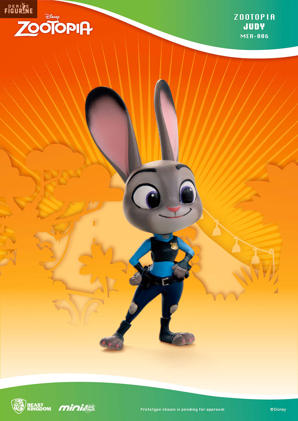 Judy Hopps figure, Mini Egg Attack - Disney, Zootopia