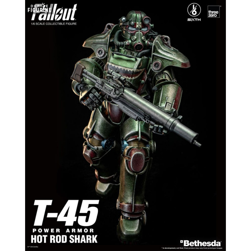 その他 Fallout T-45 Power Armor Hot Rod Shark T-45 Hot Rod Shark Power Armor Sixth Scale Figure by