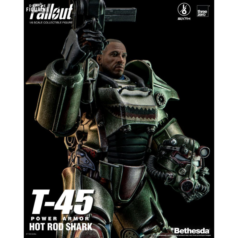 その他 Fallout T-45 Power Armor Hot Rod Shark 1/6 T-45 Hot Rod Shark Power Armor Figure revealed! : r/Fallout