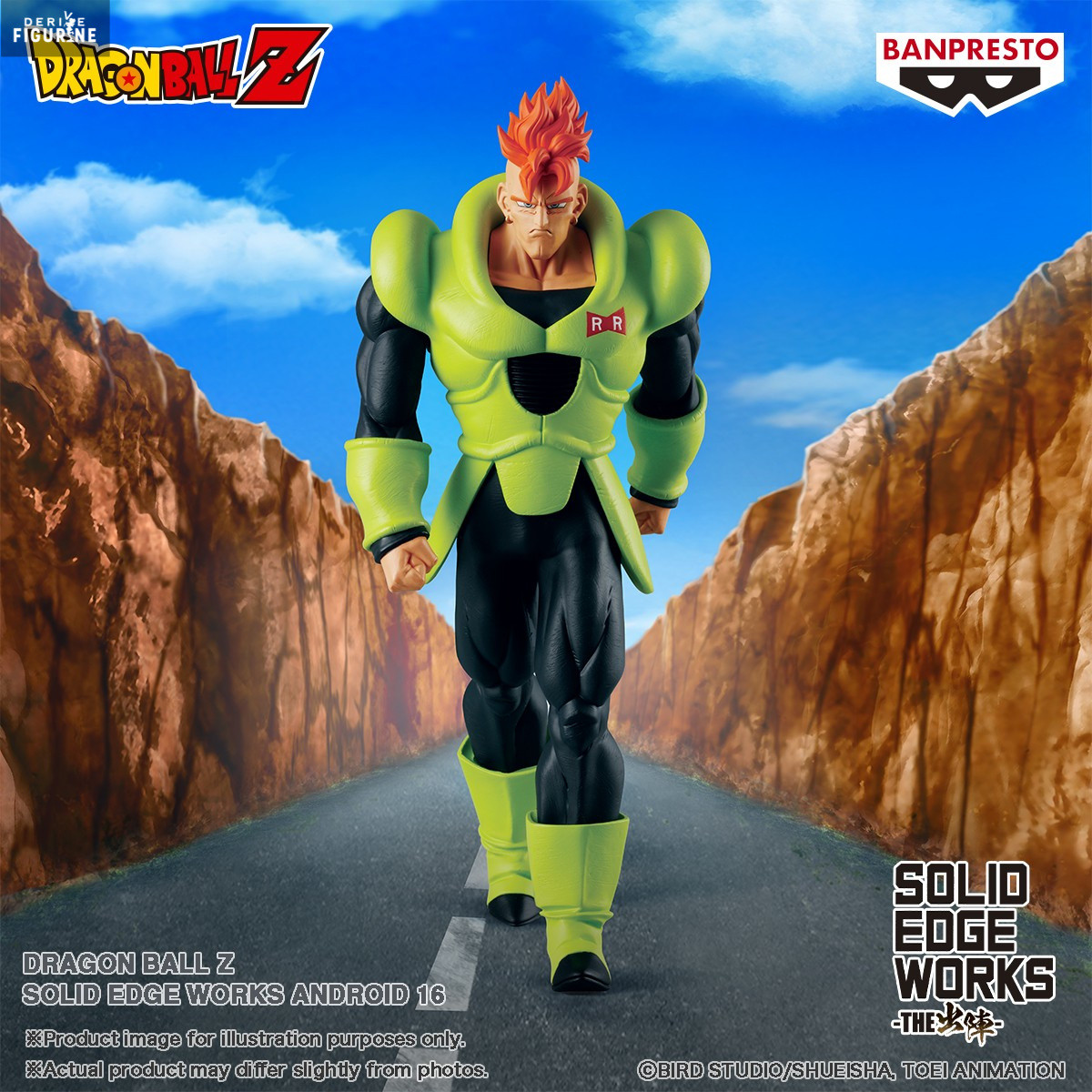 Android 16 figure, Solid Edge Works - Dragon Ball Z - Banpresto