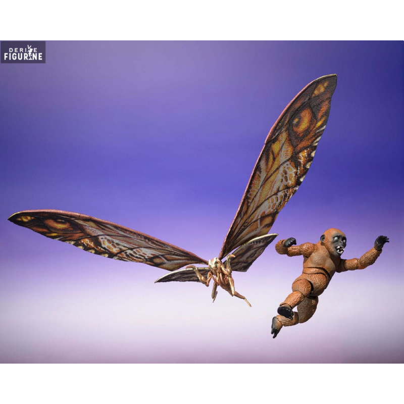 Suko & Mothra figures, S.H. MonsterArts - Godzilla x Kong