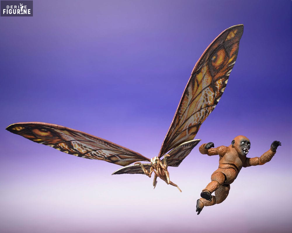 Suko & Mothra figures, S.H. MonsterArts - Godzilla x Kong