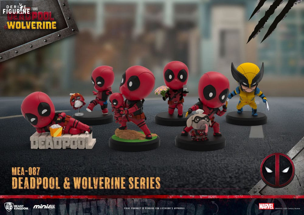 Pack 6 figures Deadpool & Wolverine Series, Mini Egg Attack