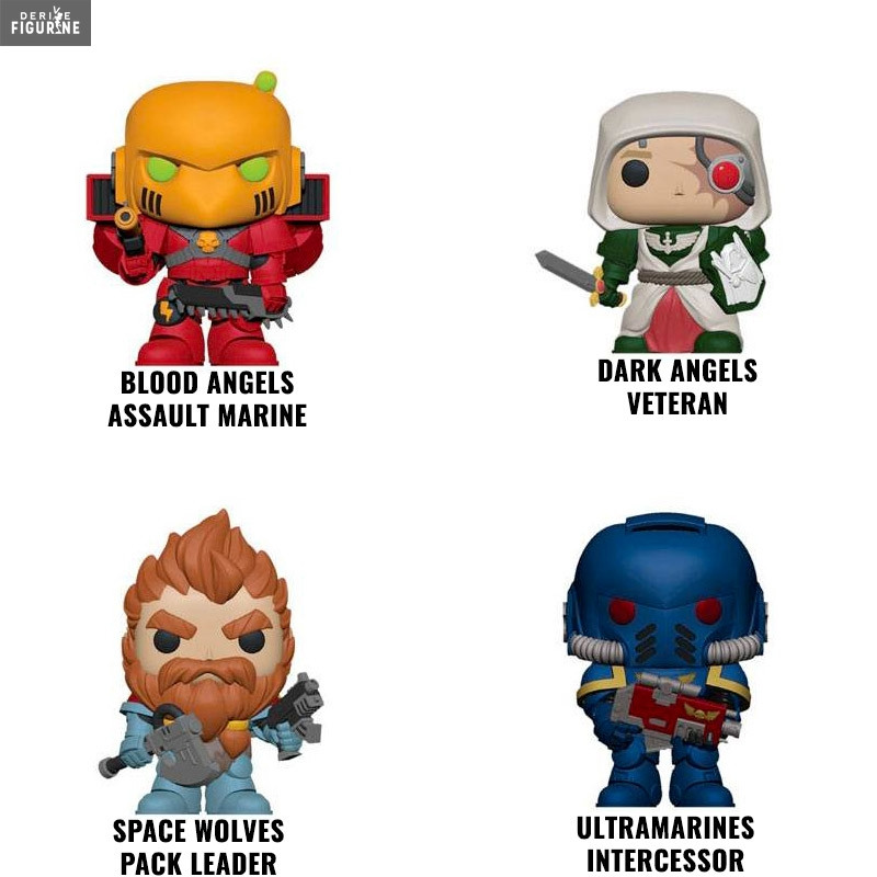 ゲームキャラクター funko pop ! warhammer 40k Funko POP! GAMES: Warhammer 40K - Dark Angels Veteran, Multicolore