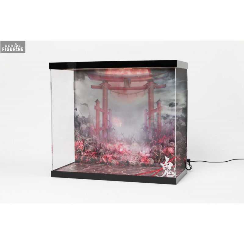 Window display with lighting for Rasethuhime Saki, Inbina