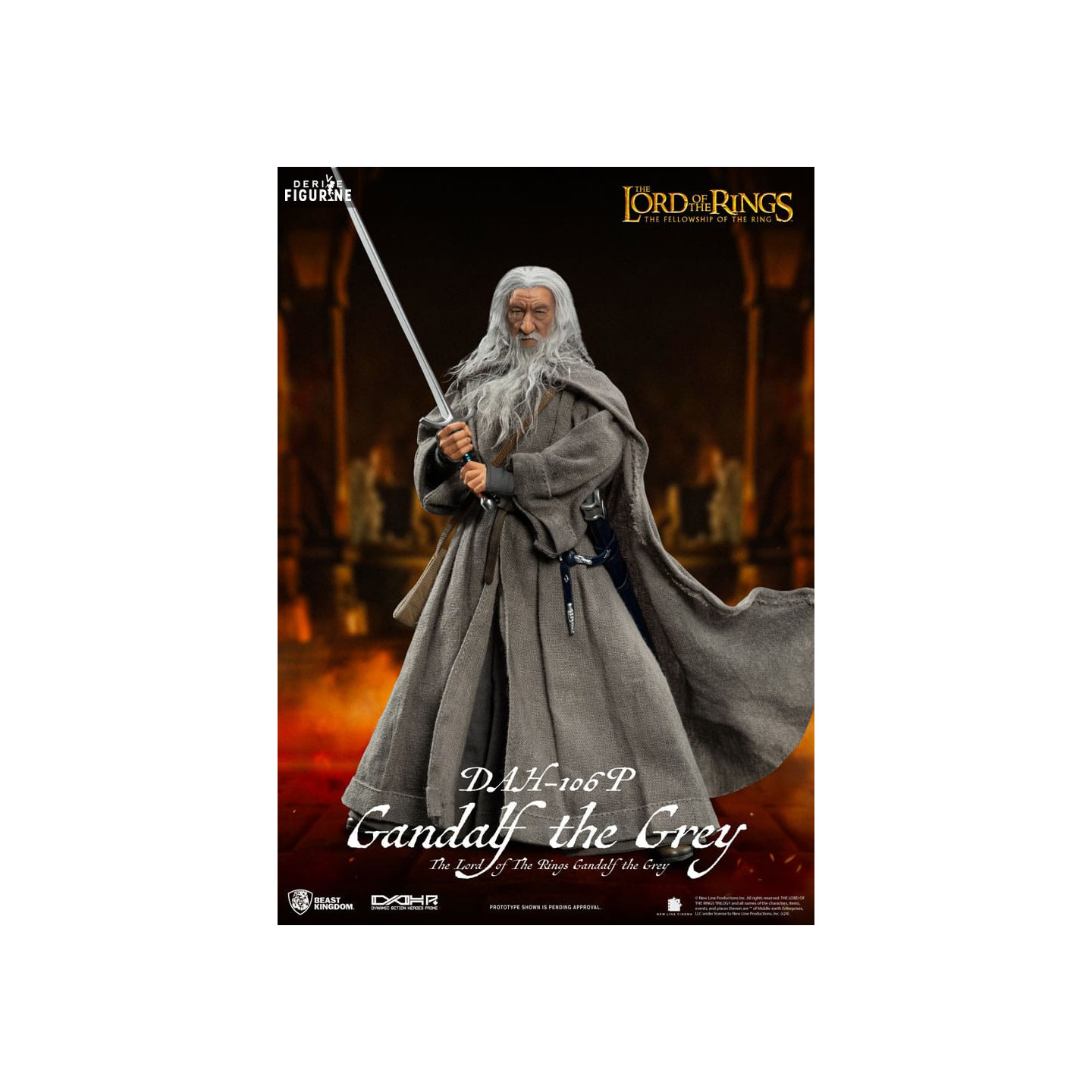 Gandalf le Gris figure, Dynamic Action Heroes - Lord of the