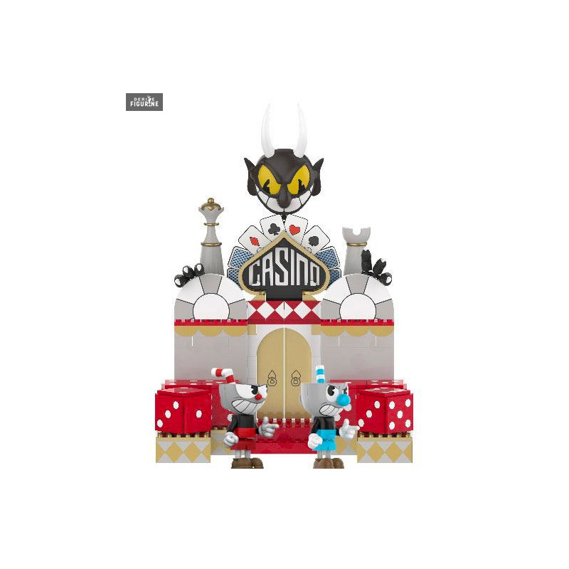 Pack 2 figures + decor Cuphead Construction games Large