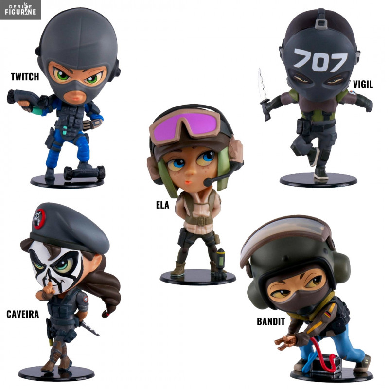 Caveira, Ela, Twitch, Bandit or Vigil figure, Six collection