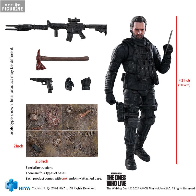 Rick Grimes figure, Exquisite Mini - The Walking Dead: The