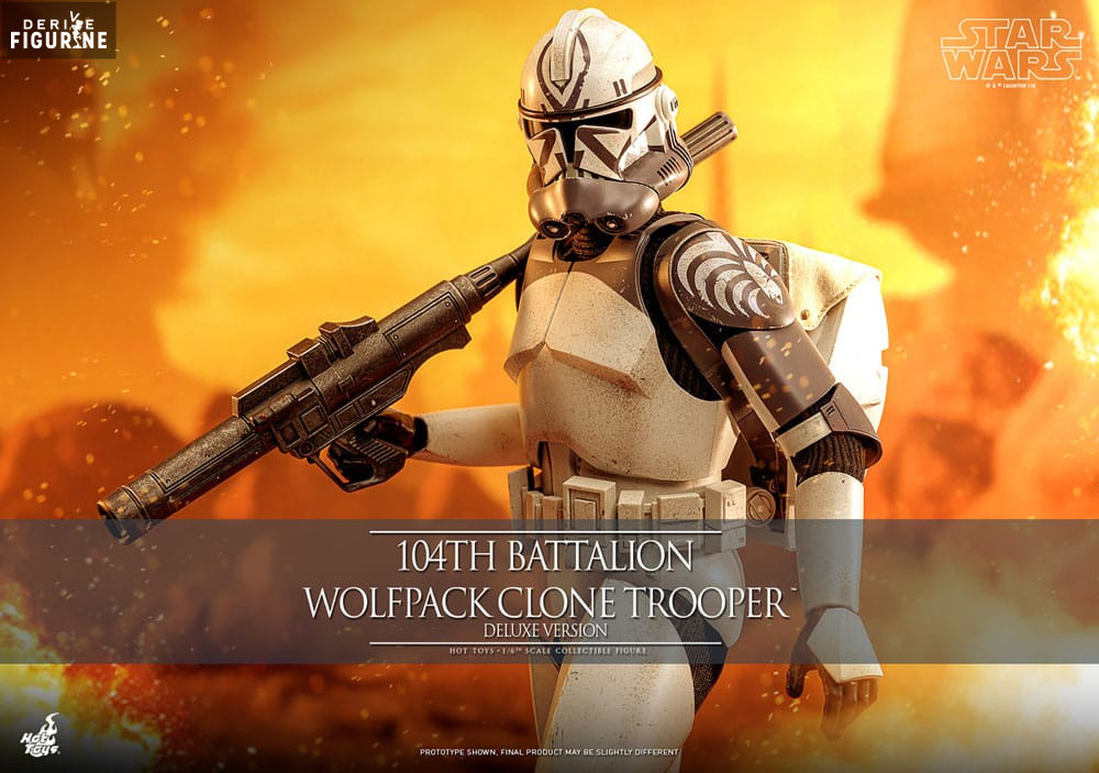 104th Battalion Wolfpack Clone Trooper figure, Deluxe - Star