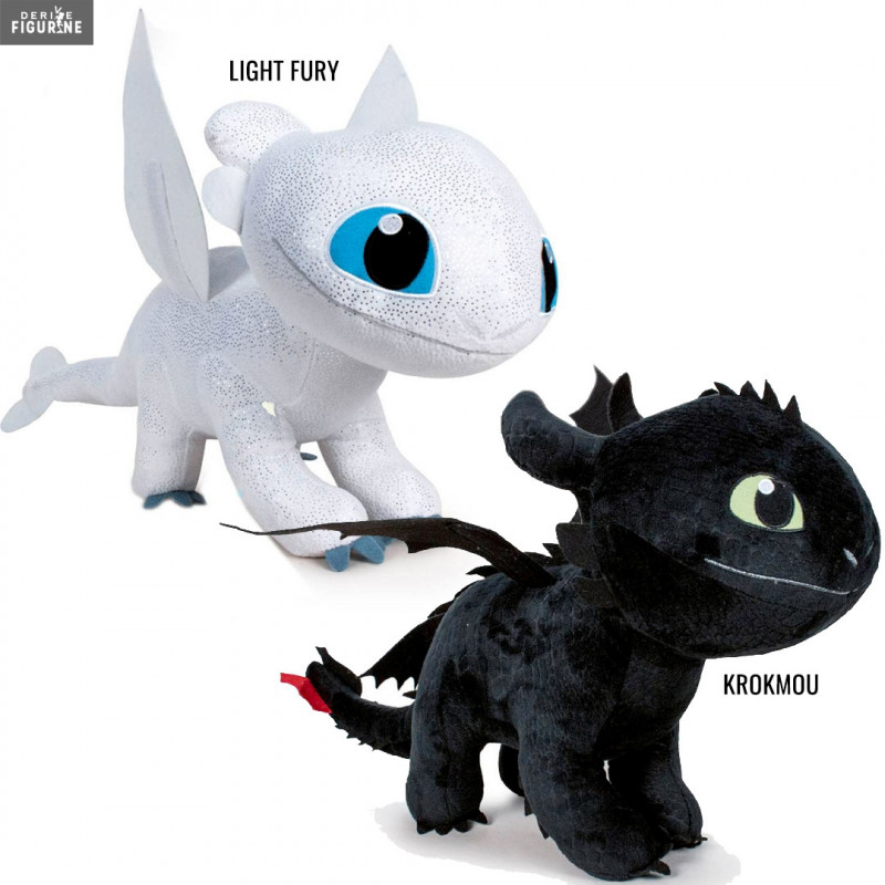 Jouet en peluche Krokmou Anime Comment entraîner votre dragon 3 nuit Fury Peluche  Krokmou peluche poupée jouet pour enfants cadeaux