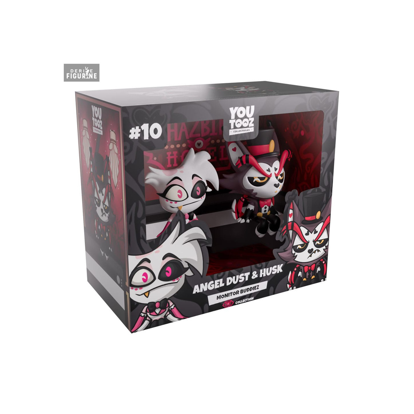 Figures Angel Dust & Husk,, Monitor Buddiez - Hazbin Hotel