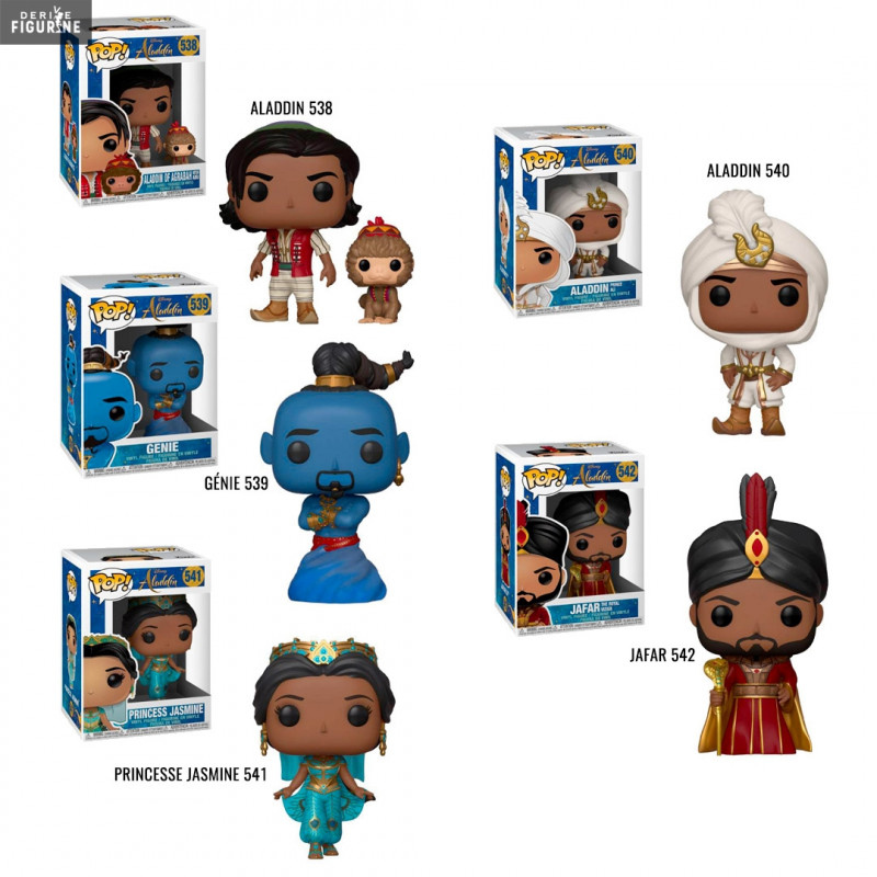 Aladdin (two versions), Genie, Jasmine or Jafar Pop