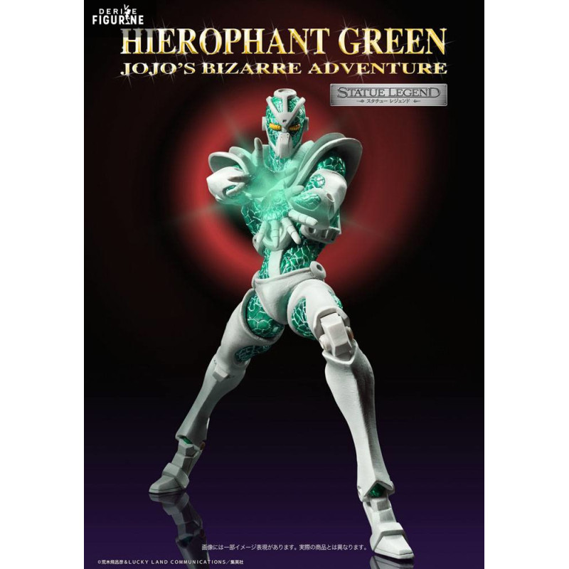 GERORIN 緑色 フィギュア Statue Legend Hierophant Green Figure (Jojo's Bizarre