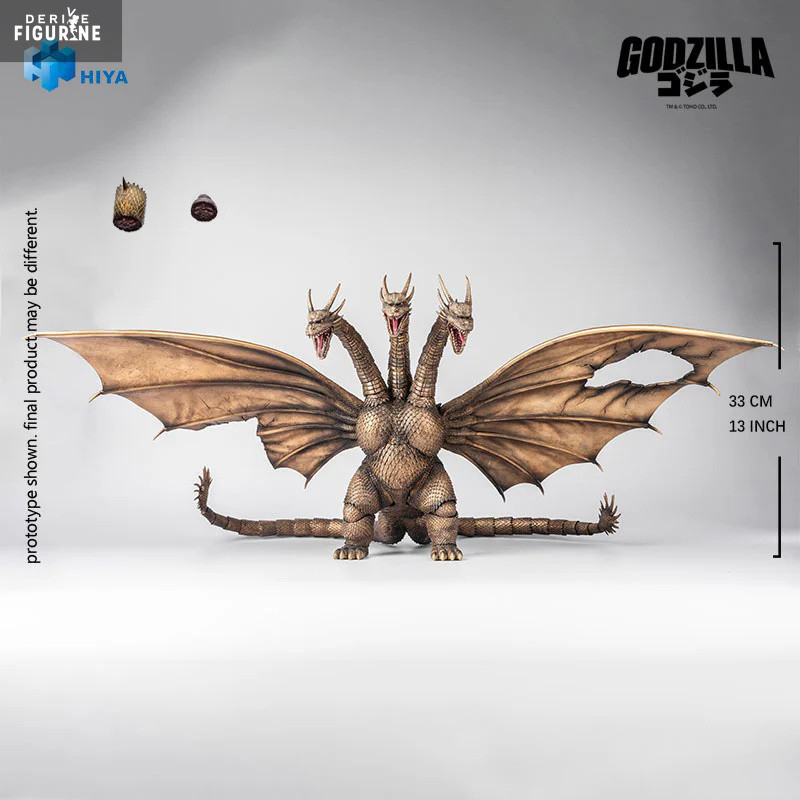 King Ghidorah figure Battle Damaged, Exquisite Basic