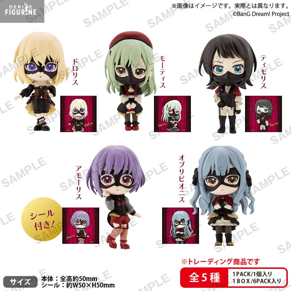 Pack 6 figures Ave Mujica, Rich Box - BanG Dream! - Bushiroad