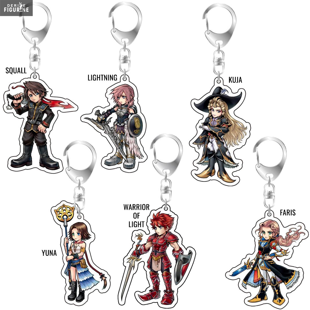 keychain Squall, Yuna, Lightning, Warrior of Light, Kuja or Faris - Dissidia  Final Fantasy - Square Enix, image size:1080x1080