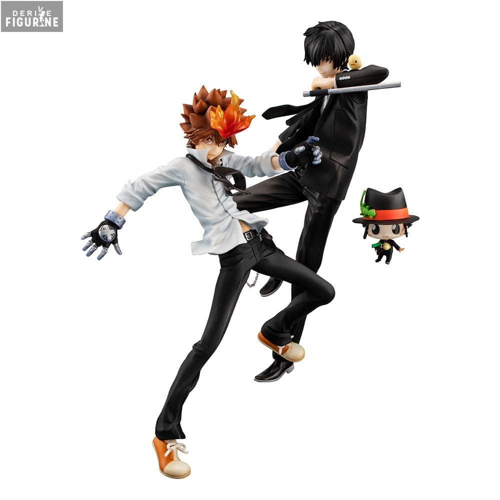Figures Tsunayoshi Sawada \u0026 Kyoya Hibari \u0026 Reborn Set, G.E.M. Series -  Katekyo Hitman Reborn! - Megahouse, image size:1000x1000