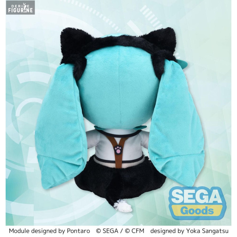 Hatsune Miku plush Kitty Cat LL, Fuwa Petit - Hatsune Miku