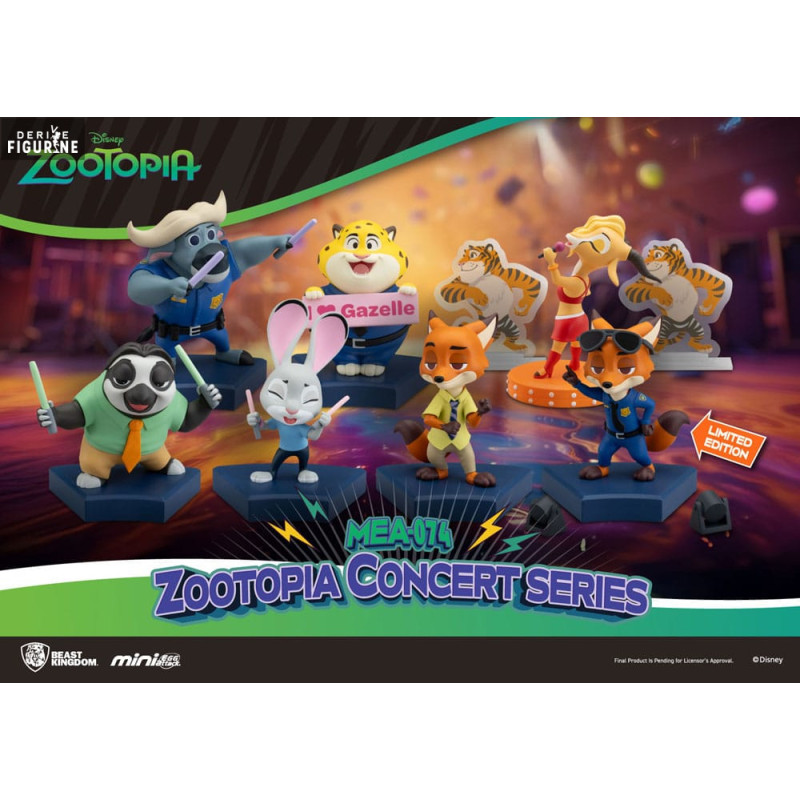 Pack 6 figures Zootopia, Mini Egg Attack Blind Box Concert