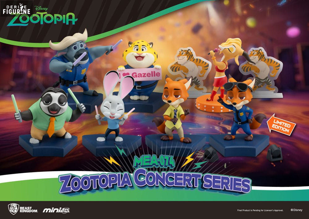 Pack 6 figures Zootopia, Mini Egg Attack Blind Box Concert