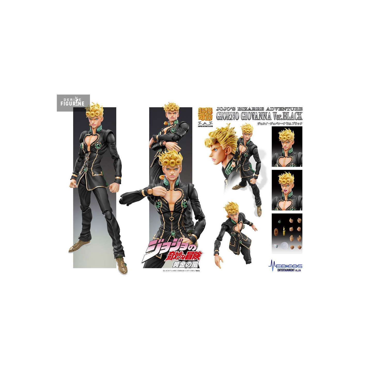 Giorno Giovanna figure Black, Super Action Chozokado
