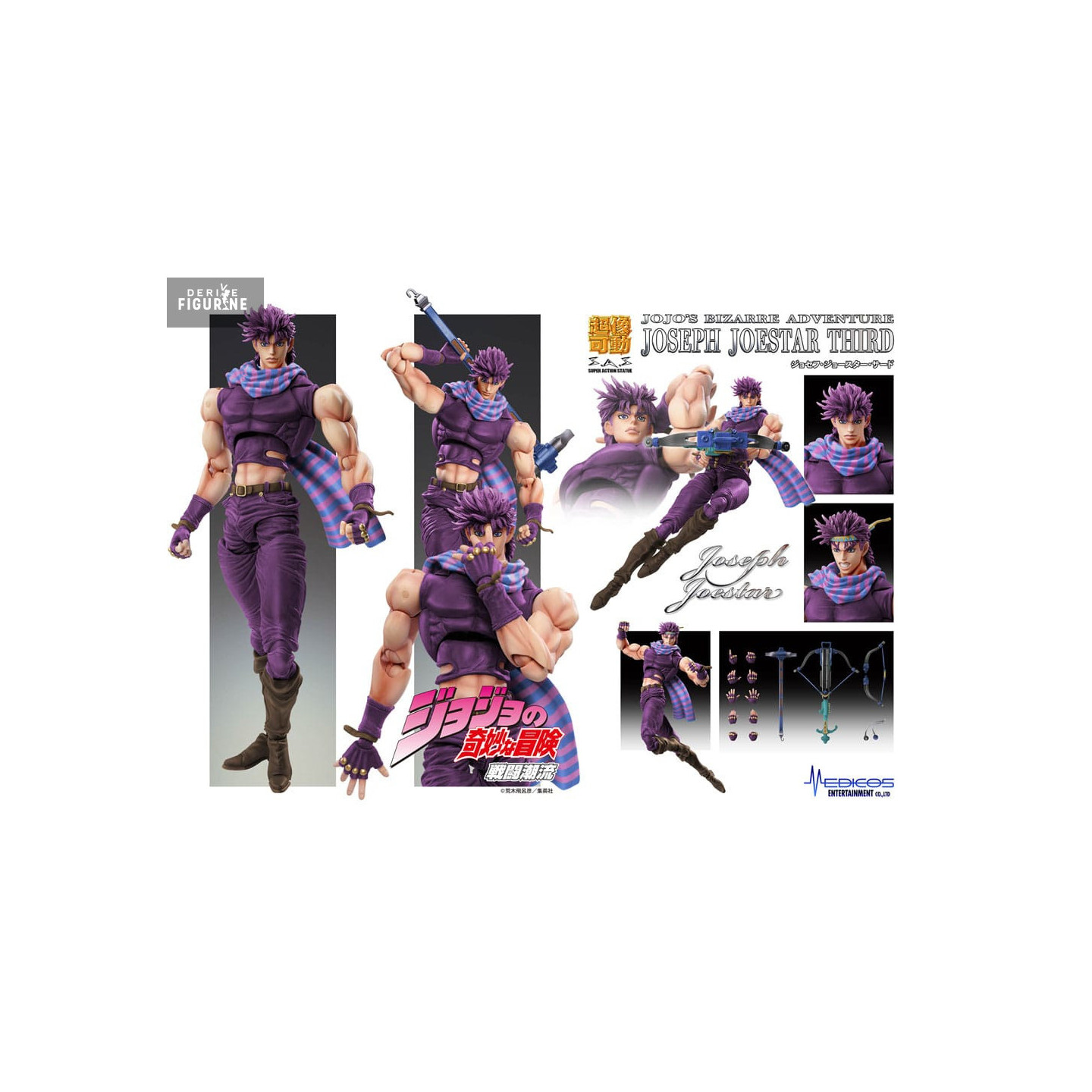 Joseph Joestar figure Third, Super Action Chozokado - JoJo's
