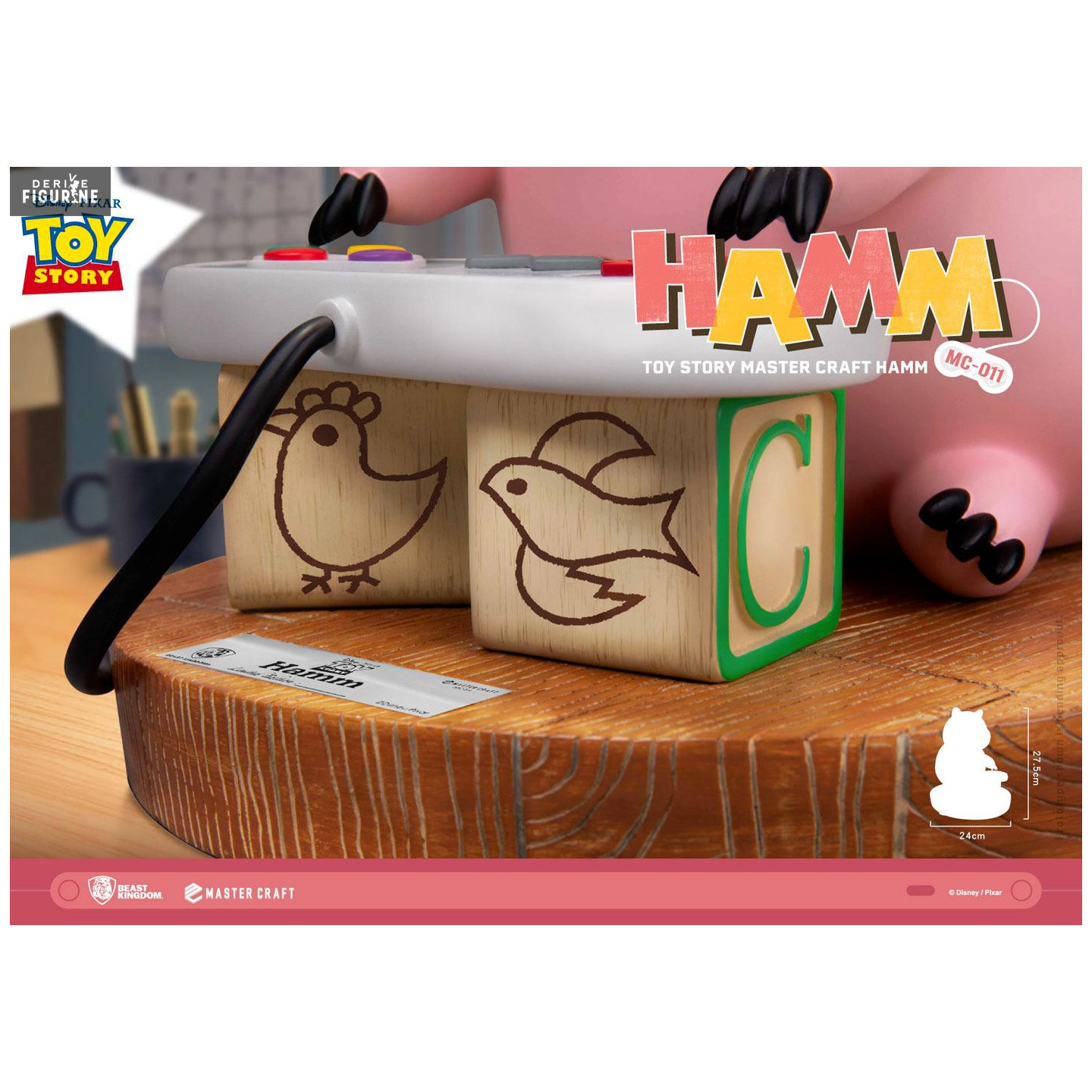 Hamm figure, Master Craft - Disney/Pixar, Toy Story - Beast