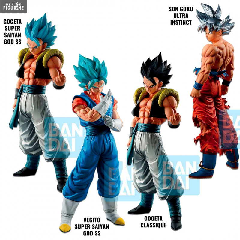 Gogeta (two versions), Son Goku or Vegito (Extreme Saiyan) figure