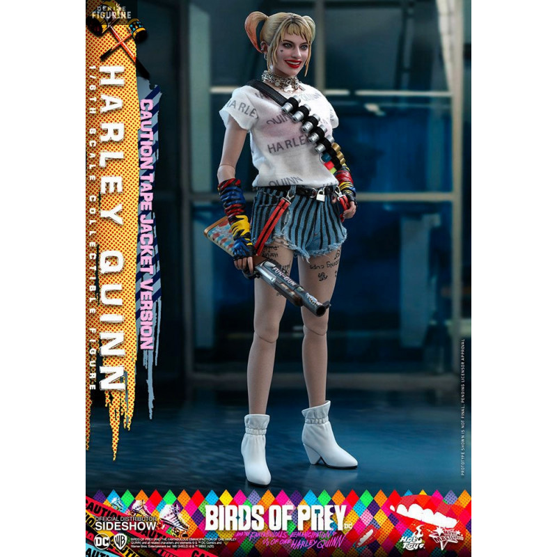 Figure Harley Quinn, Caution Tape Jacket, Movie Masterpiece DC