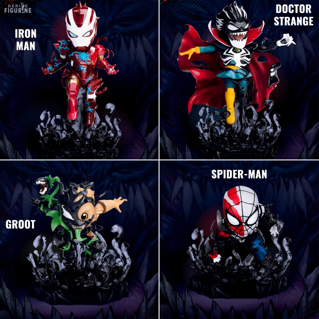 Figure Iron Man, Spider-Man, Strange, Groot, Mini Egg Attack - Marvel:  Maximum Venom - Beast Kingdom