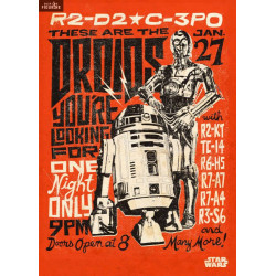 Poster métallique Star Wars...