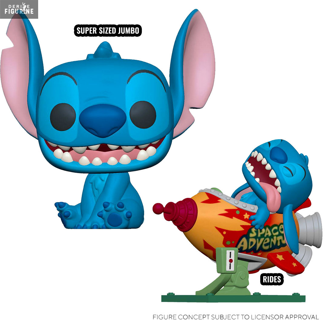 Disney - Stitch Super Sized Jumbo or Rides figure, Pop!