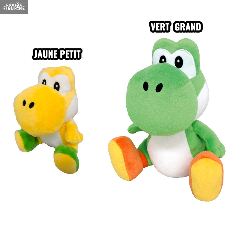 Peluche Yoshi Jaune (Petit) ou Vert (Grand) - Super Mario Bros. - Little  Buddy Toys
