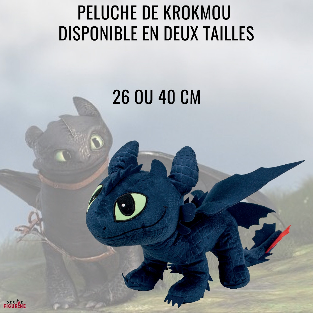 Peluche Krokmou disponible en deux tailles - DreamWorks Dragons - Play by  Play